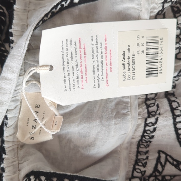 Sezane Anoka Broderie Midi Dress - Picture 8 of 15